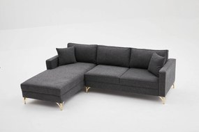 Sofá de Canto Berlin – Antracite – 258x83x181 cm