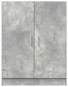 Armários p/ máquina lavar 2pcs deriv. madeira cinzento cimento