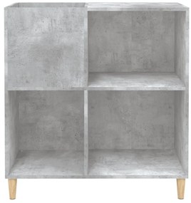 Armário p/ discos 84,5x38x89 cm derivados madeira cinza-cimento