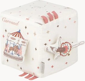 Cubo de atividades para crianças em algodão orgânico Carousel