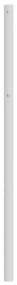 Cabeceira de cama 140 cm metal branco