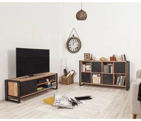 Conjunto de Mobiliário de Sala de Estar Cosmo – Pinho Atlântico e Pret