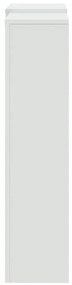 Cobertura de radiador 205x21,5x83,5 cm derivados madeira branco
