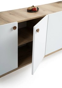 Console Sumer – Carvalho Branco – 180x77,8x41 cm