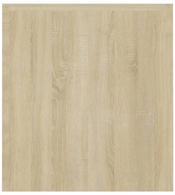 Móvel de TV com luzes LED 120x35x40 cm carvalho sonoma
