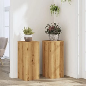 Suportes p/ plantas 2 pcs 30x30x70cm derivados de madeira