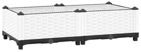 vidaXL Canteiro elevado 80x40x23 cm polipropileno