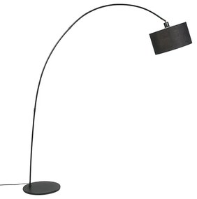 LED Candeeiro de pé moderno em arco preto com WiFi G95 - Vinossa Moderno