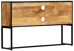 Móvel de TV 120x30x75 cm madeira recuperada maciça