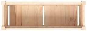 Vaso/floreira de jardim 90x31x31 cm madeira de pinho maciça