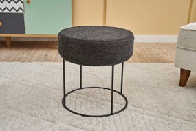 Pouffe Moon Steel Gabbana – Anthracite Copper – 40x42x40 cm
