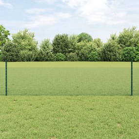 Cerca de Fio Soldado com 22 Postes em U Verde 0.5x50 m Aço