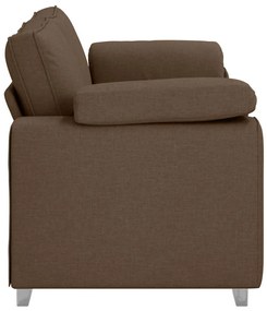 Sofá Loveseat Castanho de 140 cm em Tecido
