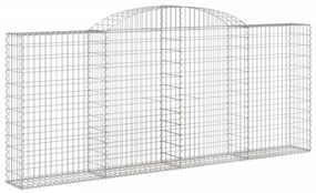 Cestos gabião arqueados 5pcs 300x30x120/140cm ferro galvanizado
