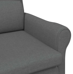 Poltrona Cinza Escuro 52 cm Tecido