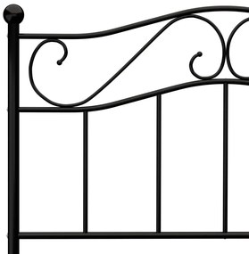 Estrutura de cama 100x200 cm metal preto