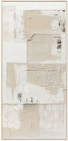 Quadro em tela com moldura pintado à mão Almond