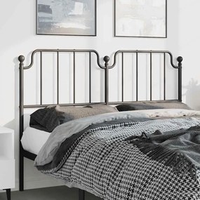 Cabeceira de cama 135 cm metal preto