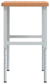 Bancada retangular 100x60x(73-99,5) cm madeira de faia maciça