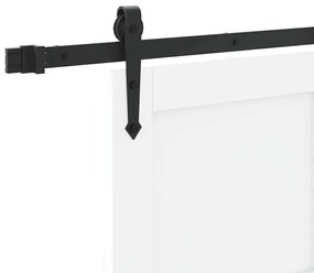 Porta Deslizante vidaXL com Conjunto de Hardware Branca 78x211 cm Made