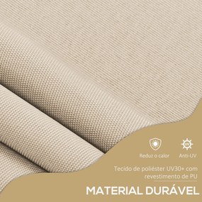 Toldo Manual Retrátil com Manivela 350x120x210-300 cm Toldo para Varan