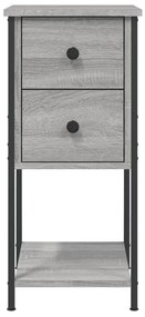 Mesa de cabeceira 32x42x70 cm derivados madeira sonoma cinza