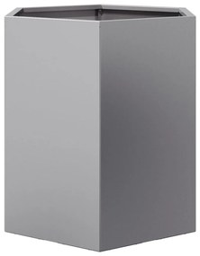 Vasos floreiras jardim 2 pcs hexagonal 46x40x45cm aço galvaniz.