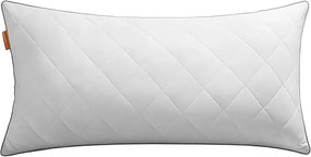 SONGMICS HOME Almofada reversível 80 x 40 cm Capa macia refrescante 650 g Enchimento Inverno Verão Lavável à máquina Secagem em tambor a 60 °C Branco Nuvem TBP021W01