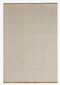 Tapete Retangular Em Lã E Algodão Quiteria Castanho Trigo & 200 X 300 Cm - Sklum
