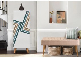 Conjunto de Mobiliário de Entrada Vegas – Branco – Sapateira: 50x135x3