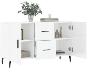 Aparador 100x36x60 cm derivados de madeira branco brilhante
