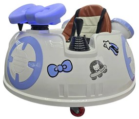 Carrinho Choques elétrico para crianças Hello Kitty 6V branco