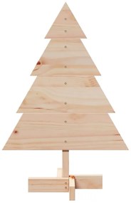 Árvore de Natal em madeira decorativa 70 cm madeira maciça