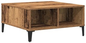 Mesa de Cafe da vidaXL Madeira Antiga 60x60x30 cm Madeira Engenharia