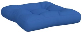 Almofadões para móveis de paletes 3 pcs tecido azul real