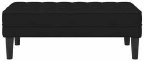 Banco vidaXL Preto 113x57x39 cm Tecido