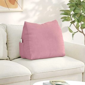 vidaXL Travesseiro para Costas Rosa 60 x 20 x 50 cm