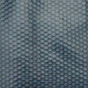 Película p/ piscina PE solar flutuante 300 cm preto e azul