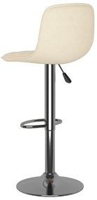Bancos de bar 2 pcs tecido cor creme
