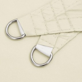 Para-sol estilo vela tecido oxford quadrado 7x7 m creme