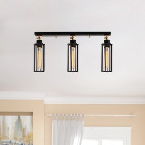 Candeeiro de Teto Likya – Preto – Diâmetro 63 cm