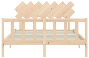 Cama sem colchão 140x190 cm madeira de pinho maciça