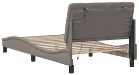 Estrutura cama com LED sem colchão 100x200 cm tecido