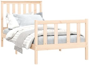 Cama sem colchão 100x200 cm madeira de pinho maciça