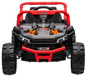 Buggy elétrico para crianças UTV Small 12V Tração traseira, Bateria de 12V, Rodas de plástico, Controlo remoto 2,4 GHz, Leitor de MP3 com entrada USB/