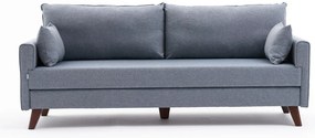 Sofá-Cama de 3 Lugares Bella – Azul – 208x85x81 cm