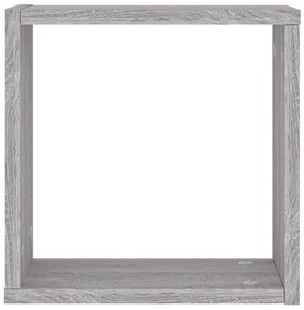 Prateleiras de parede forma de cubo 6 pcs 30x15x30 cm