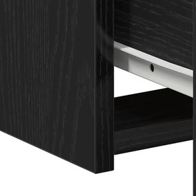 Cabeceiras vidaXL 2 unidades Carvalho Preto 50x32x60cm Madeira de Enge