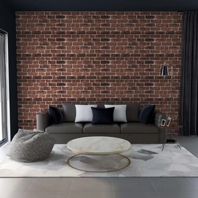 Painéis de parede 3D design tijolos castanho-escuros 10 pcs EPS