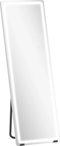 HOMCOM Espelho de Corpo Inteiro com Luzes 150x50 cm Sem Moldura 3 Temperaturas de Cor Brilho Ajustável Transparente | Aosom Portugal
